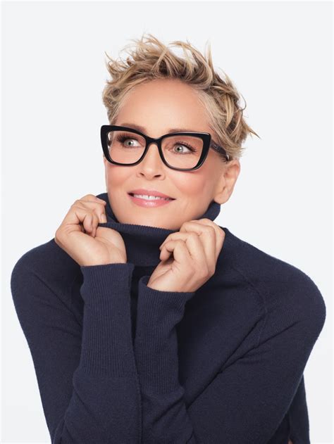 sharon stone prada glasses|Sharon Stone eyes first.